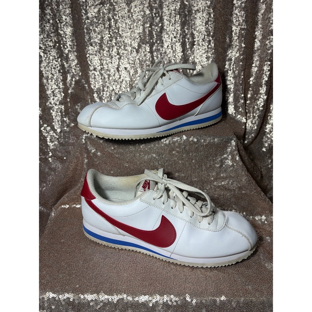 Nike Classic Cortez – White / Varsity Red / Varsity Royal 
"Forrest Gump"